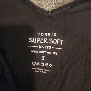 Torrid super soft baby doll style top
